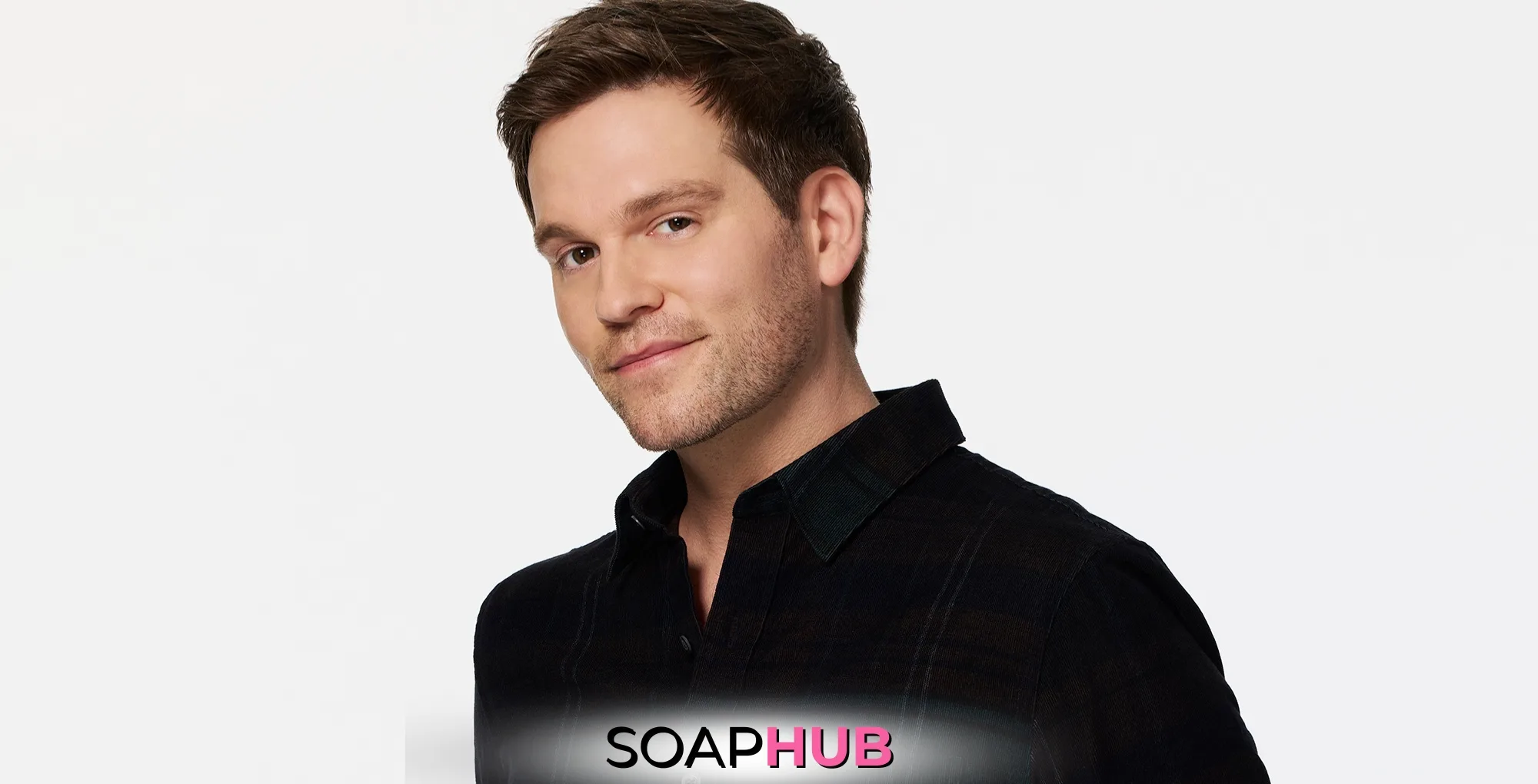 General Hospital's Van Hansis with the Soap Hub logo across the bottom.