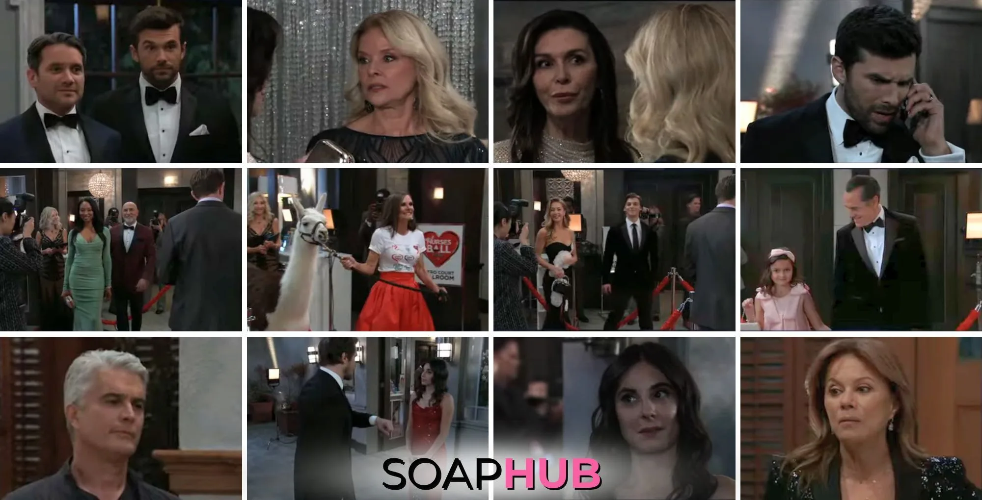 The cast of General Hospital with the Soap Hub logo across the bottom.