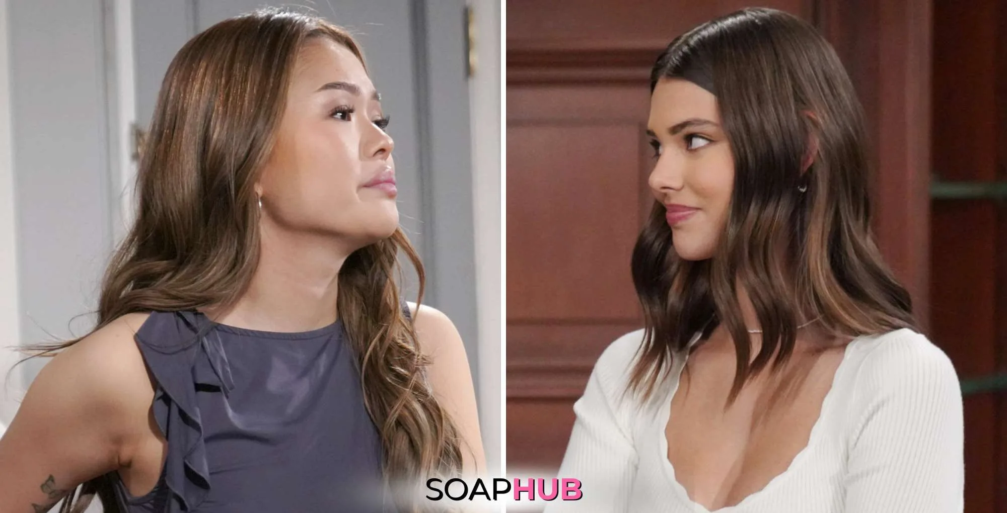 Luna V. Electra on Bold and the Beautiful with the SoapHub logo.