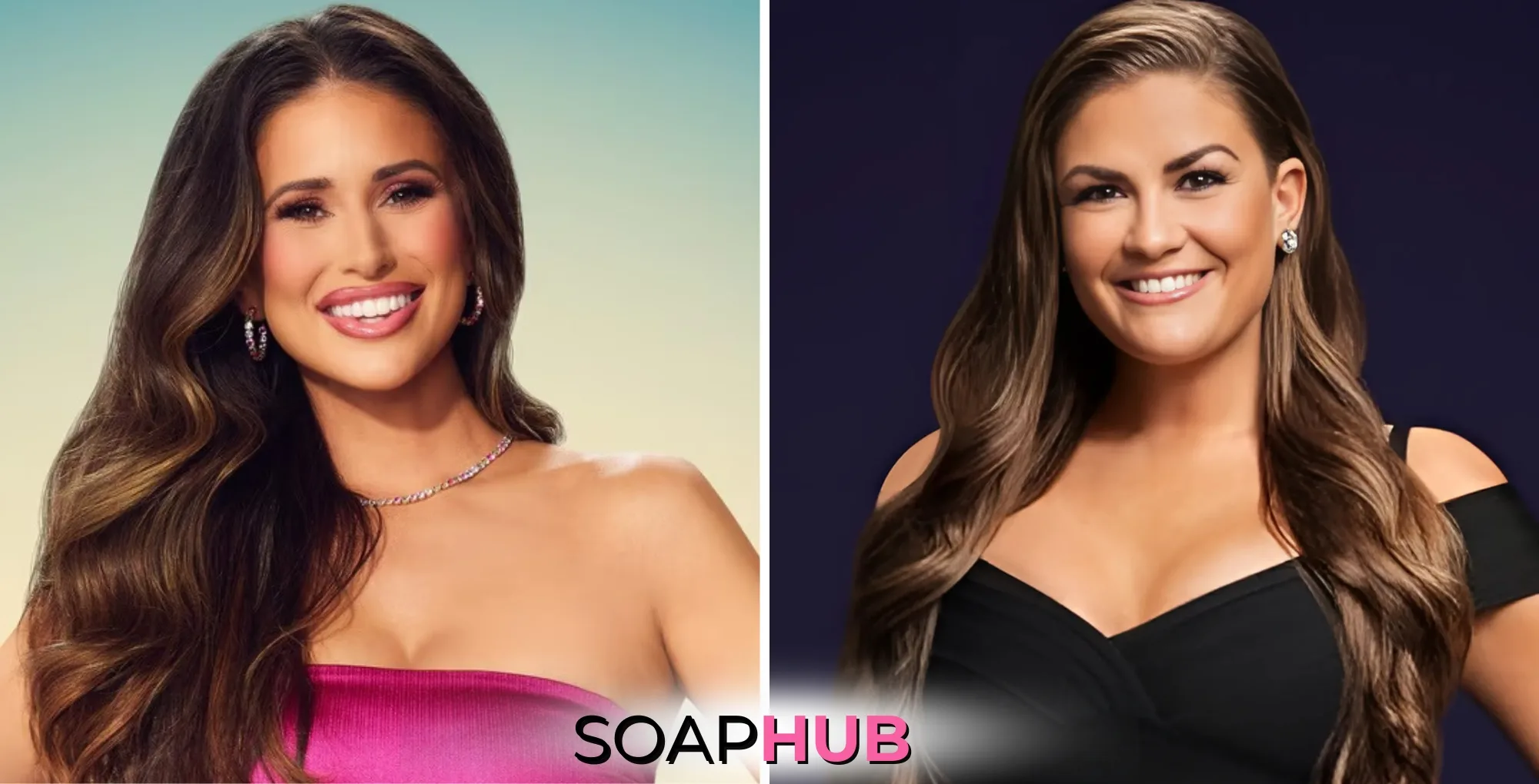 The Valley's Nia Booko and Brittany Cartwright with the Soap Hub logo.