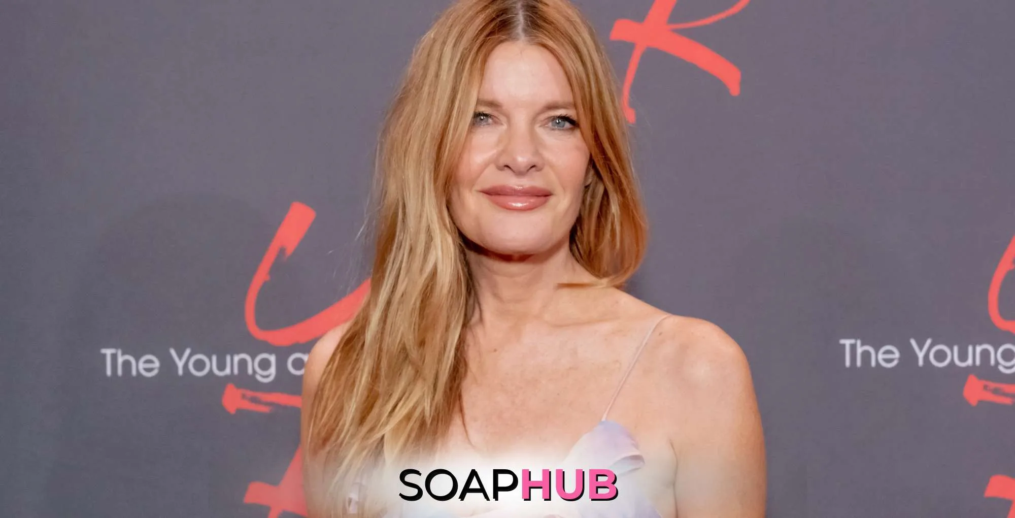 Young and the Restless Michelle Stafford with the Soap Hub logo.