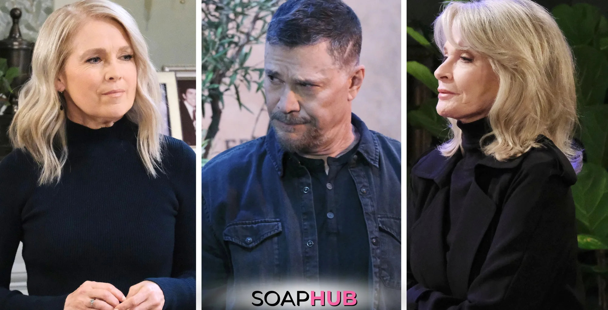 Jennifer, Bo, and Marlena on Days of our Lives with the Soap Hub logo across the bottom.