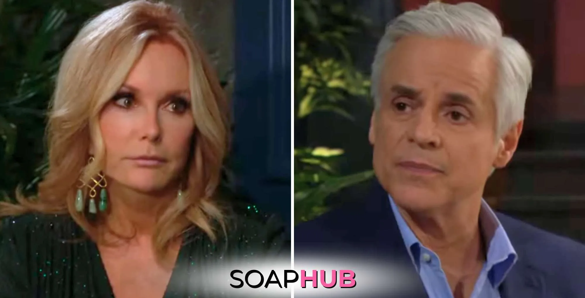 May 21 Young and the Restless Lauren and Michael with the Soap Hub logo.