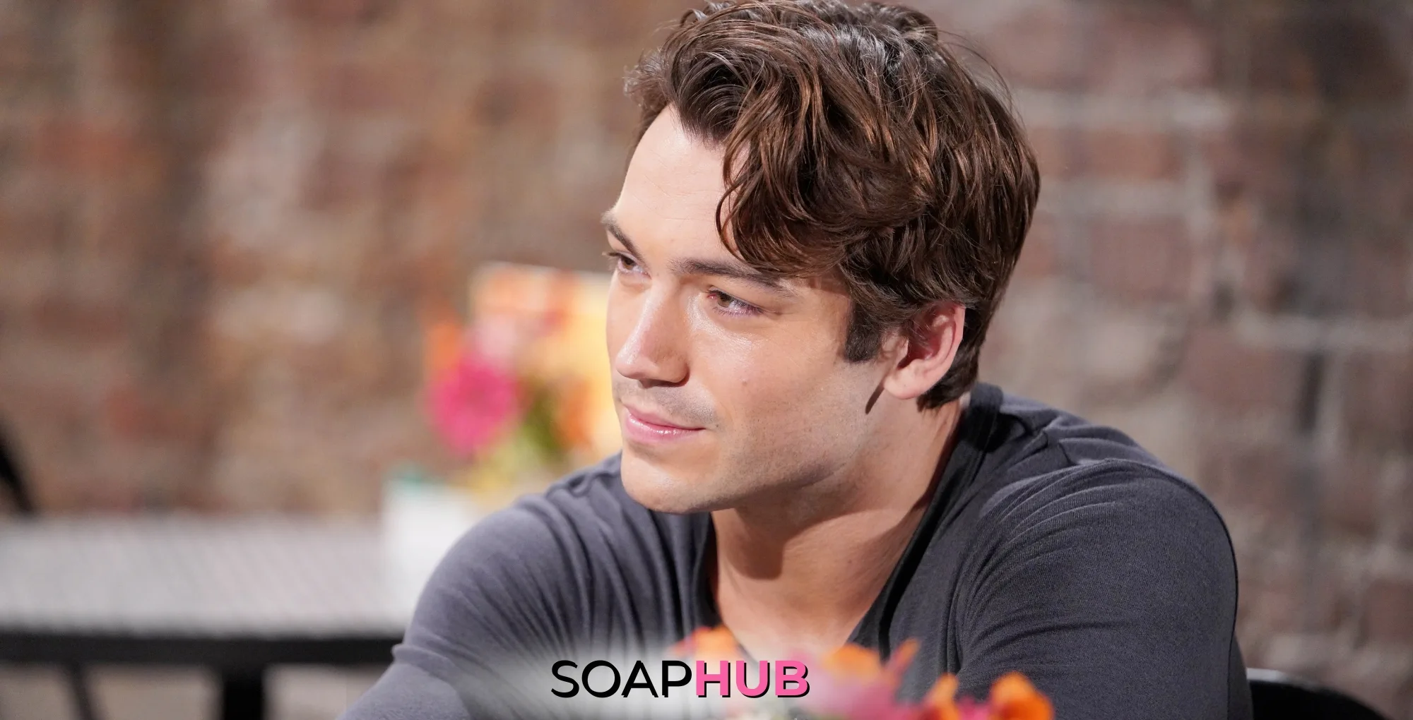 Young and the Restless Noah with the Soap Hub logo.