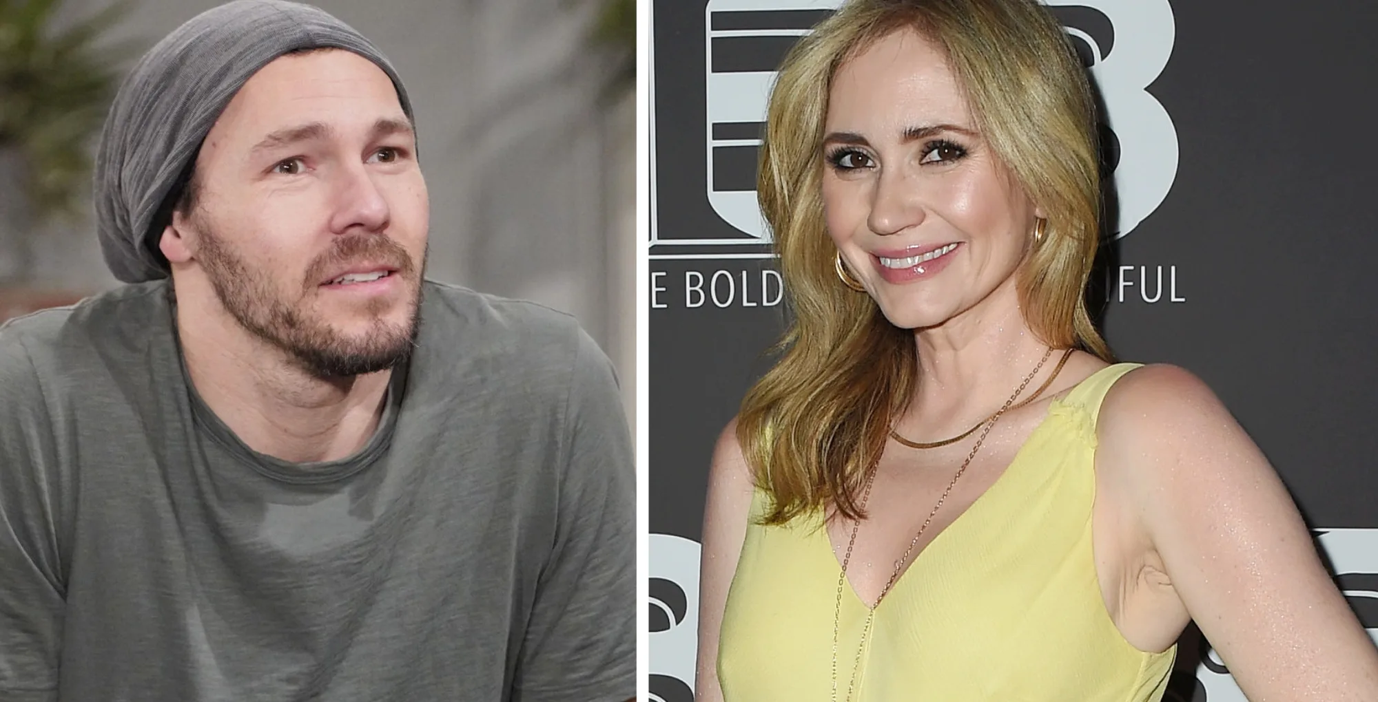 The Bold and the Beautiful character Liam, and actress Ashley Jones.