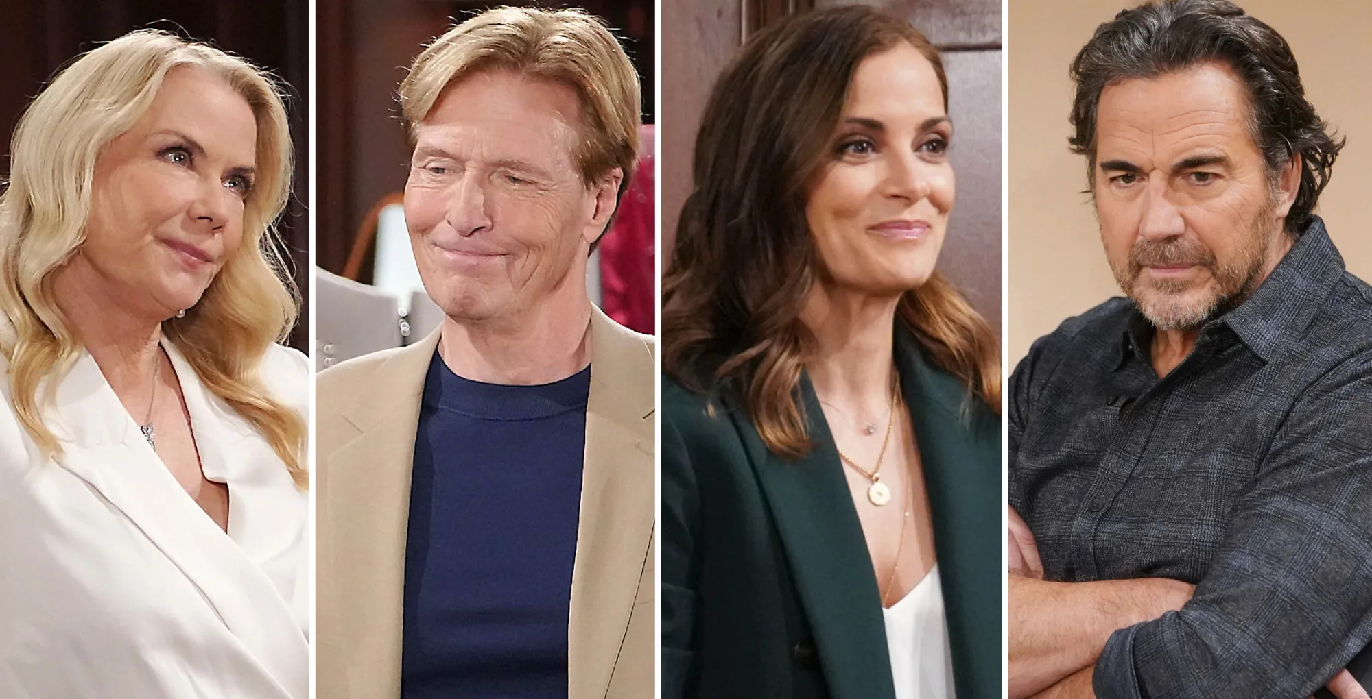 The Bold and the Beautiful's Brooke, Nick, Taylor, and Ridge.