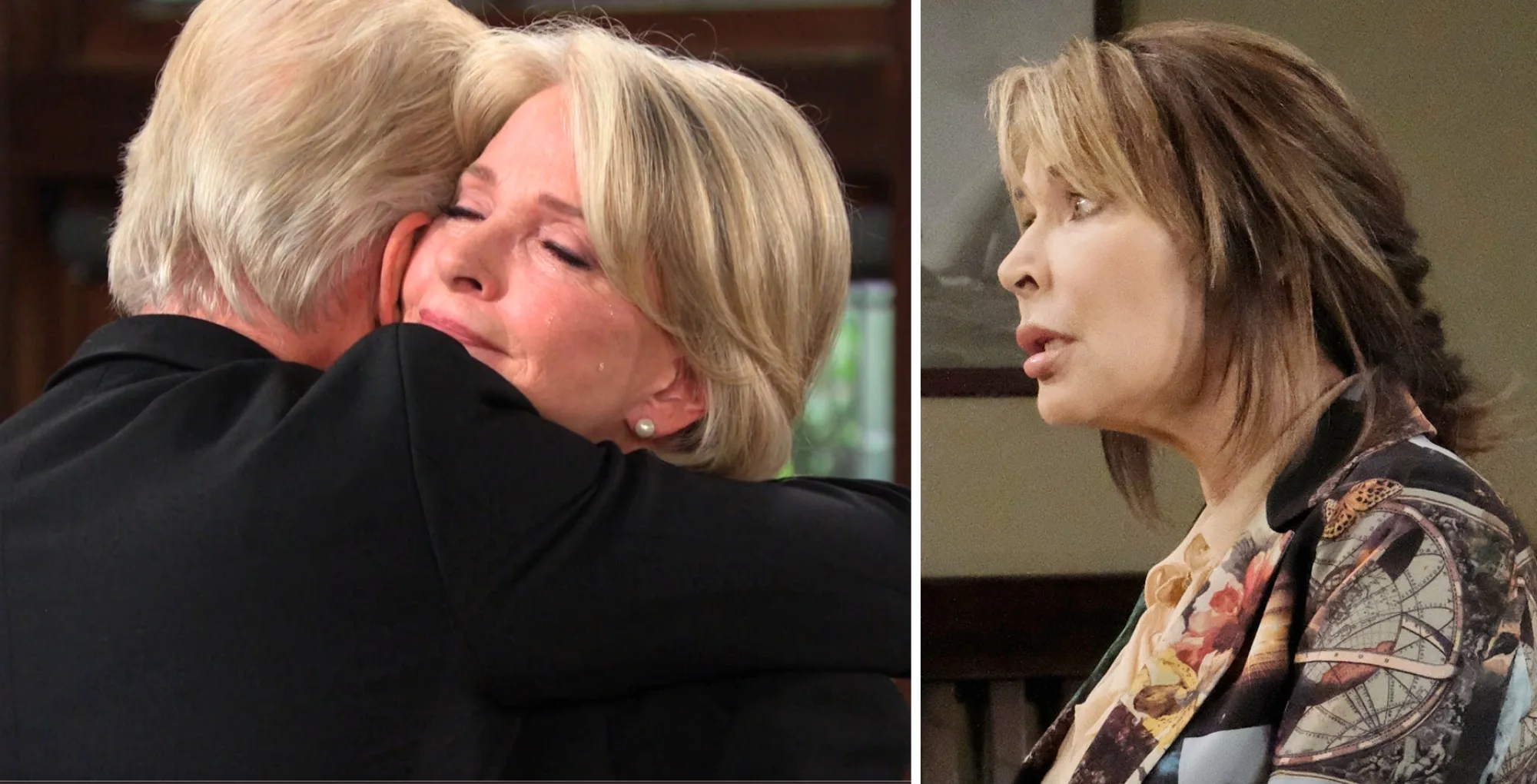 Days of our Lives Spoilers June 26 Roman and Marlena hugging and Kate.