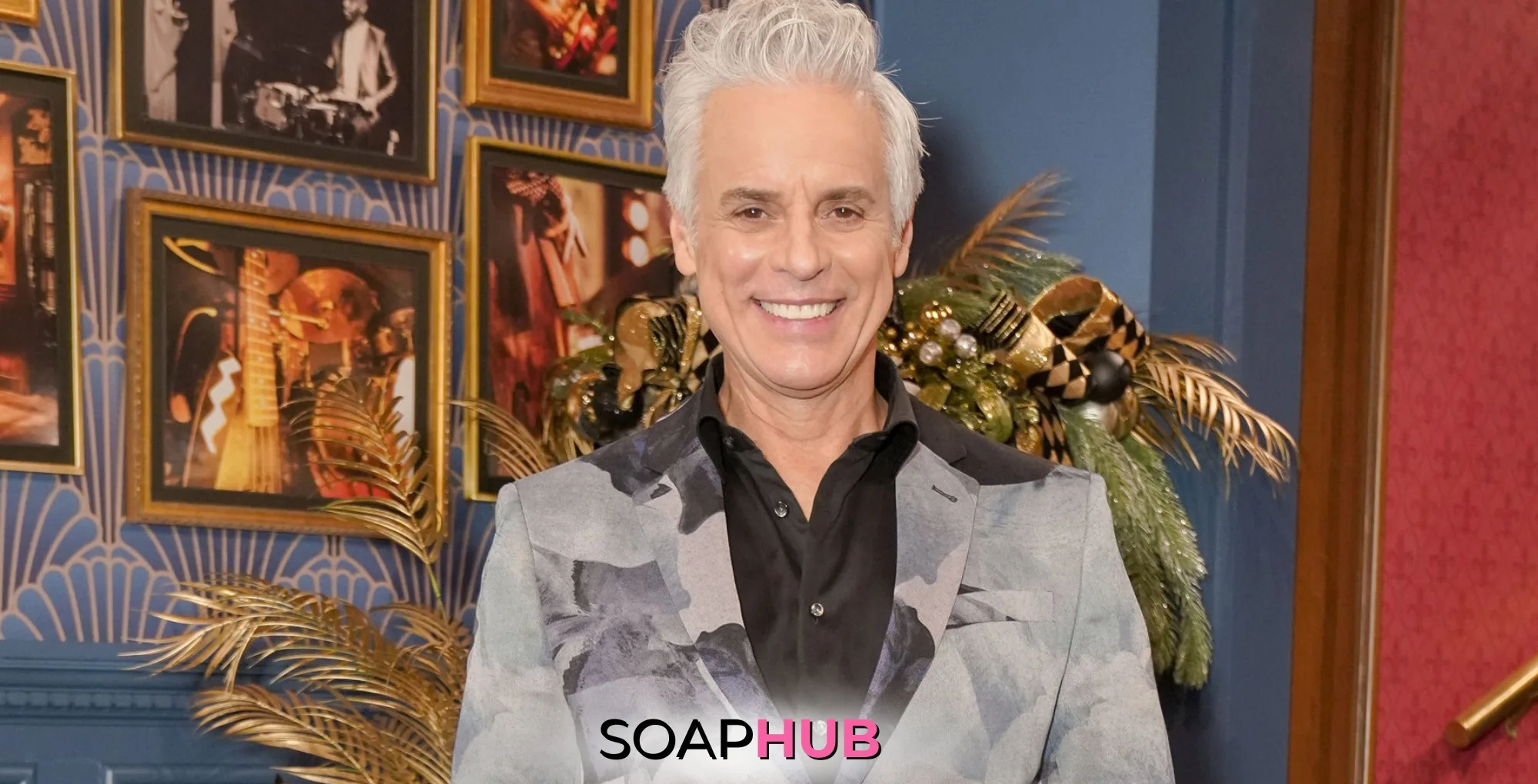 Young and the Restless Christian LeBlanc with the Soap Hub logo.
