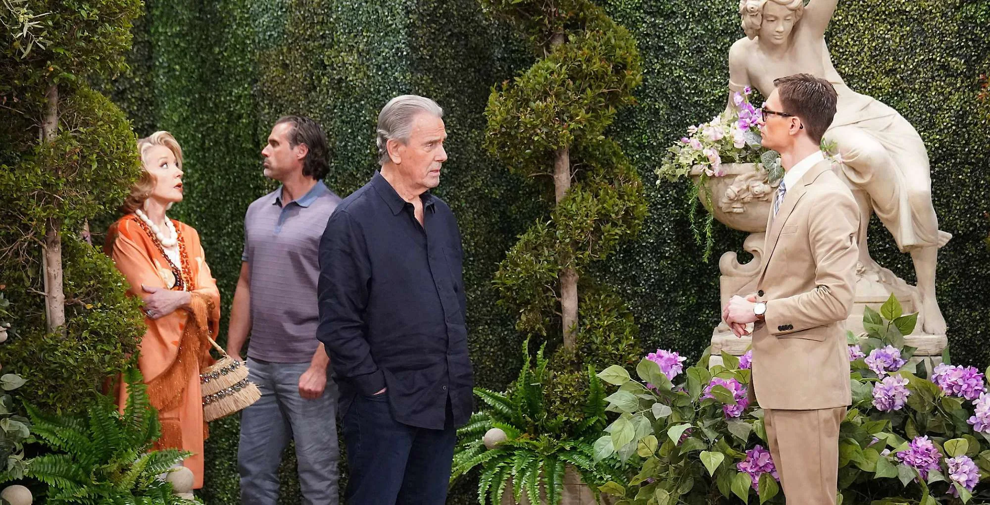 Young and the Restless June 17 Nikki, Nick, Victor, and Carter.