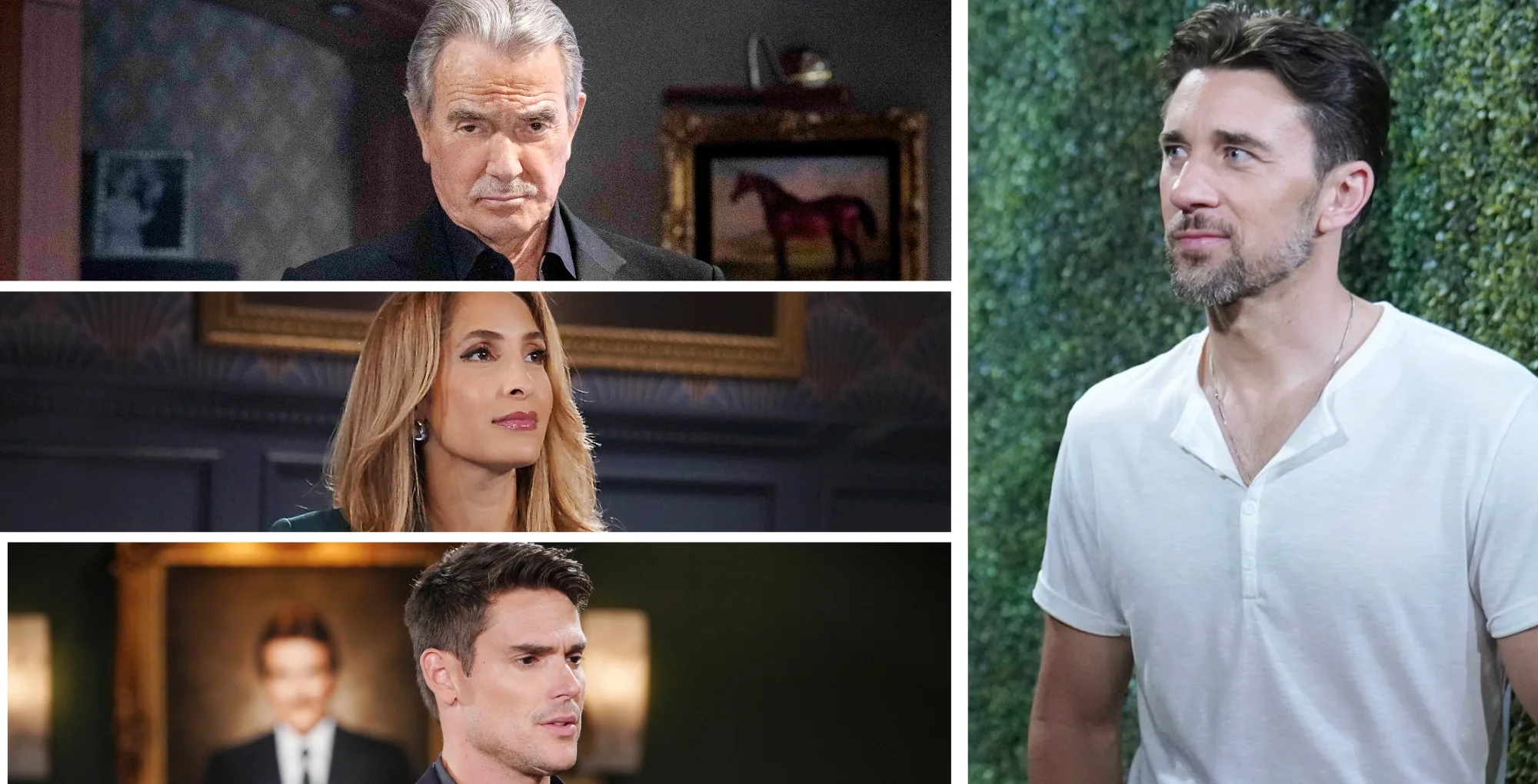 Young and the Restless Victor, Lily, Adam, and Cane