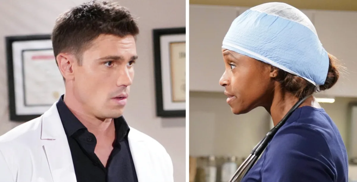 The Bold and the Beautiful characters Finn and Grace.