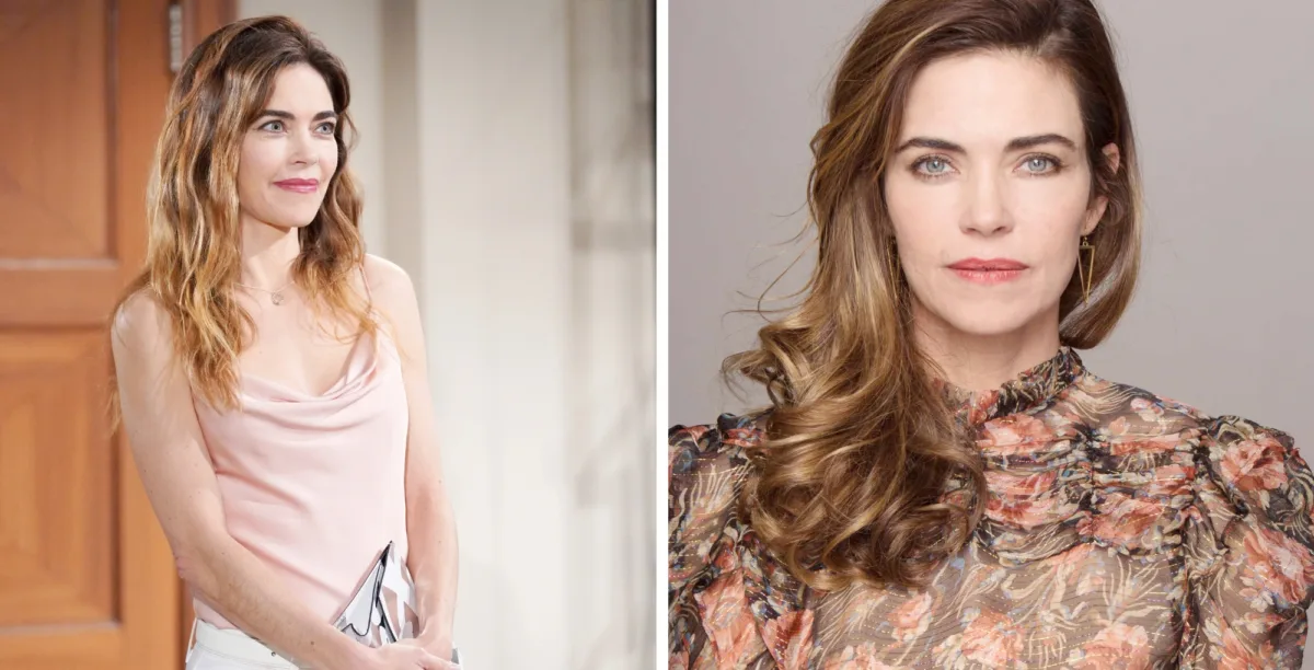 The Young and the Restless character Victoria and actress Amelia Heinle.