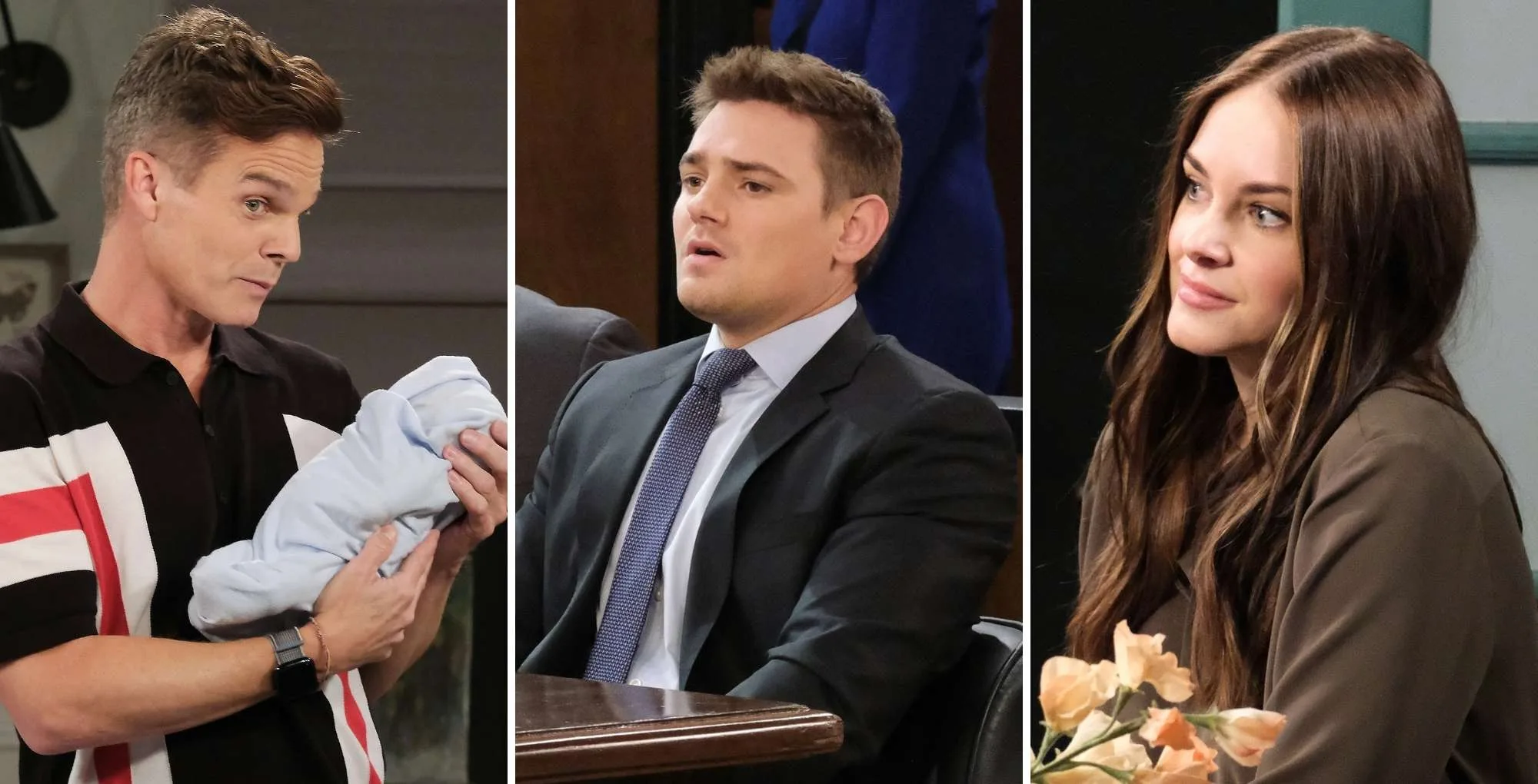 Days of our Lives collage: Leo, Johnny, Stephanie