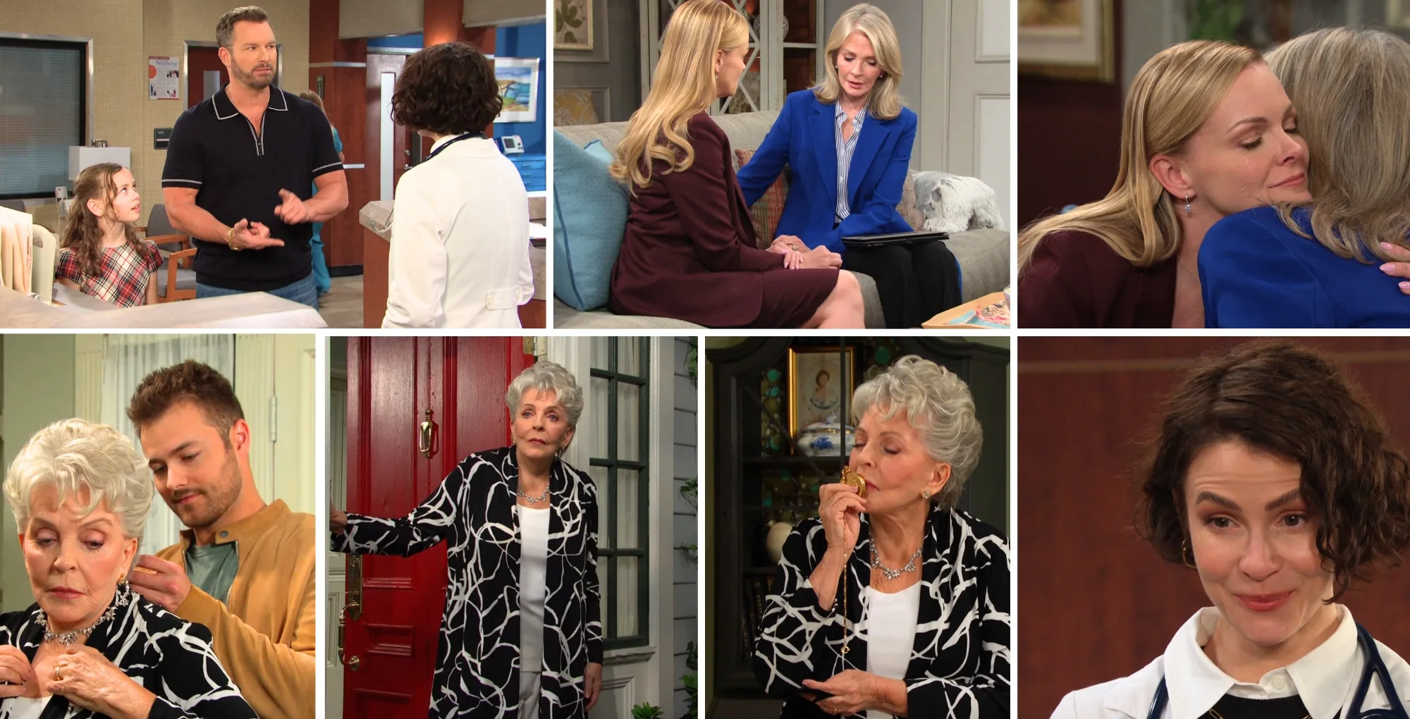 The Friday, July 25 episode of Days of Our Lives features Belle, Marlena, Sarah, Rachel, Brady, Julie, and Doug III.