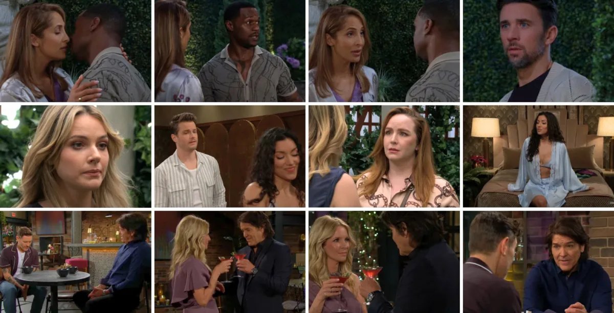 The Young and the Restless characters Audra, Kyle, Daniel, Danny, Christine, Mariah, Tessa, Lily, Damian, Cane.