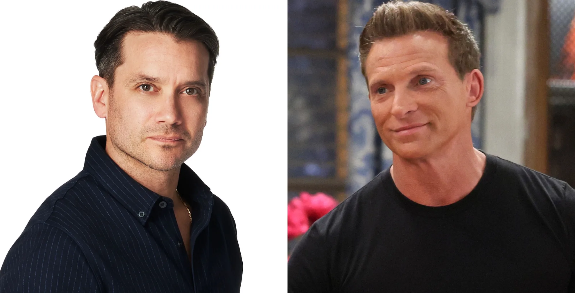 Dominic Zamprogna and Steve Burton General Hospital cast photos.