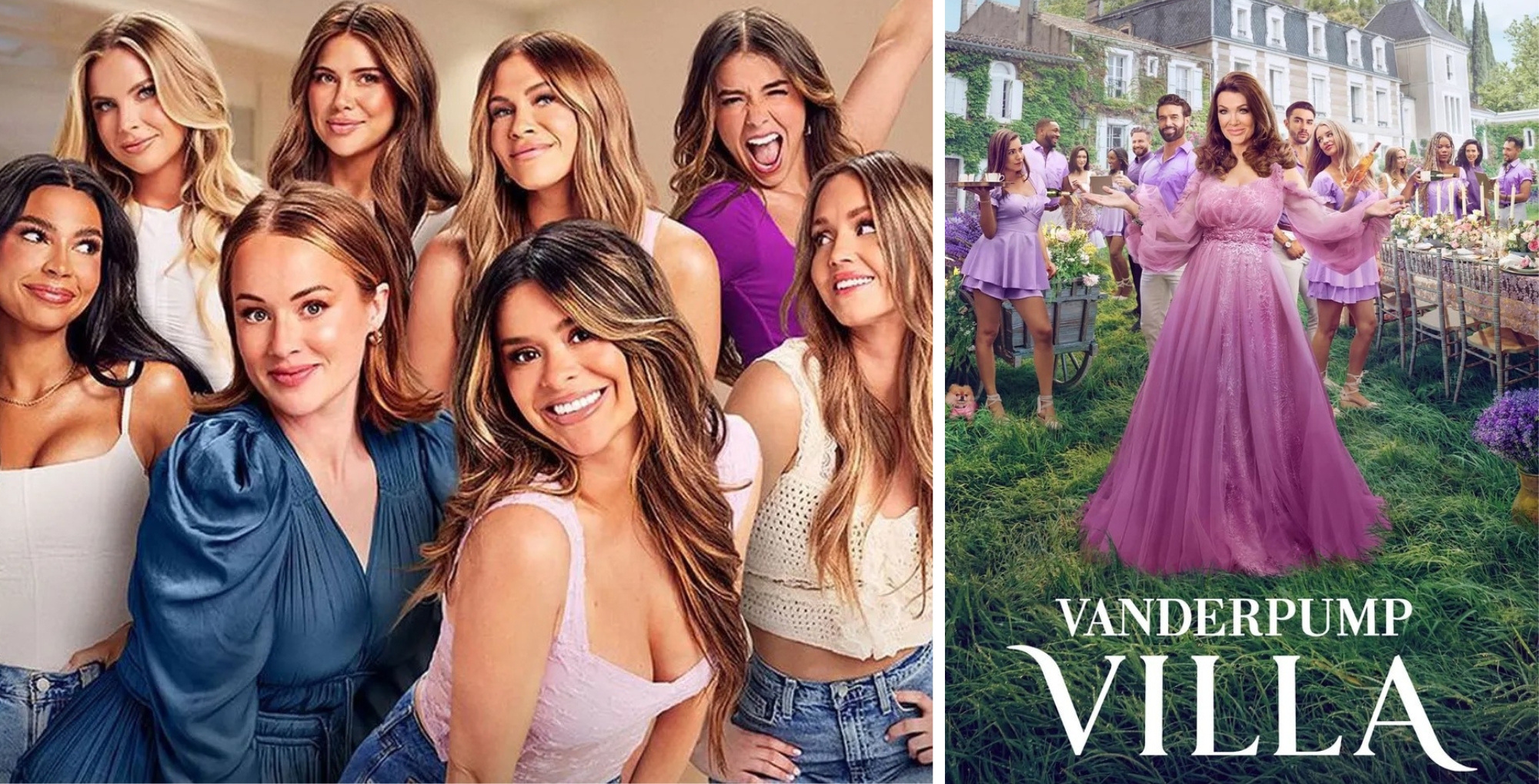 Secret Lives of Mormon Wives and Vanderpump Villa posters.