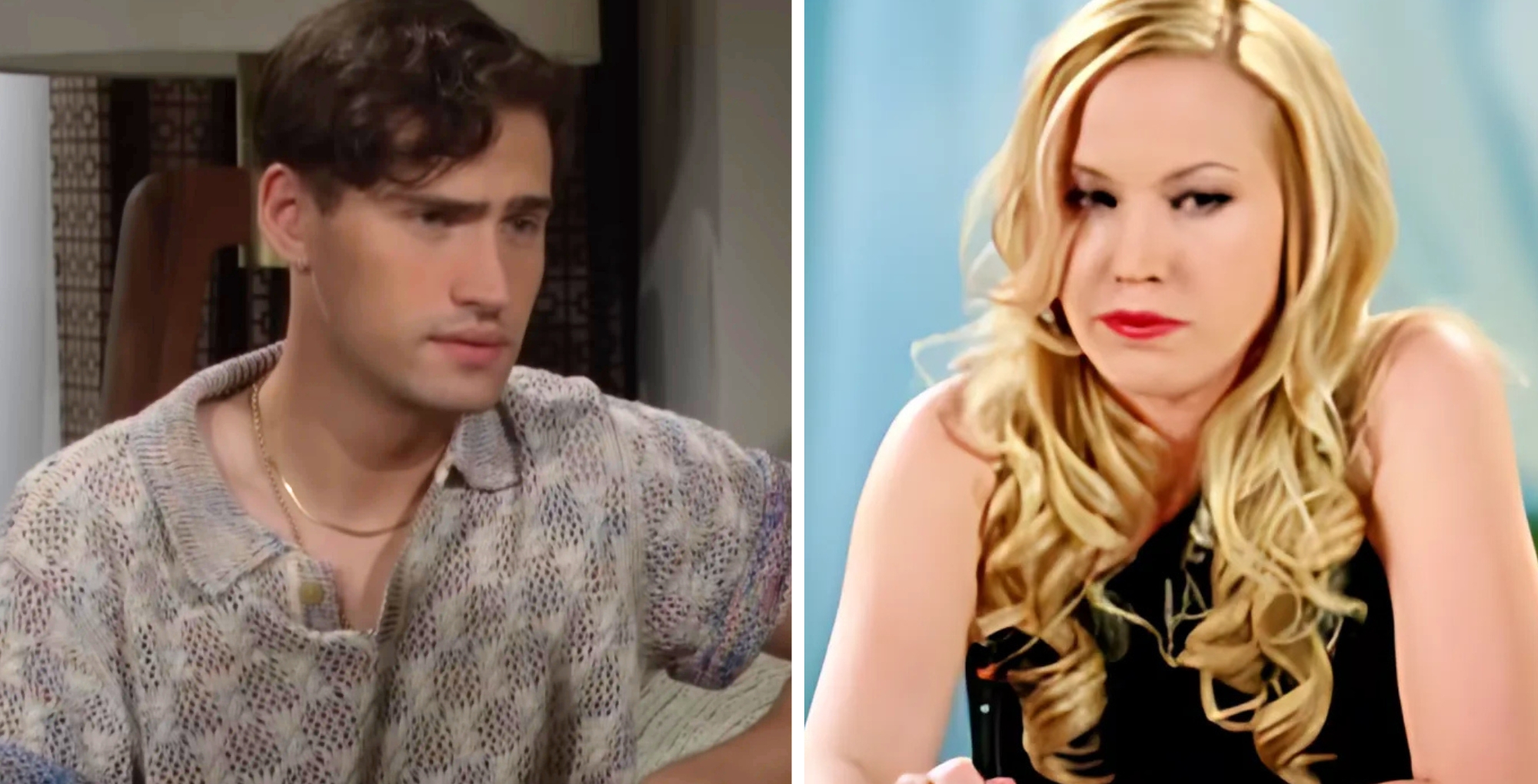 The Bold and the Beautiful characters Deke and Amber.