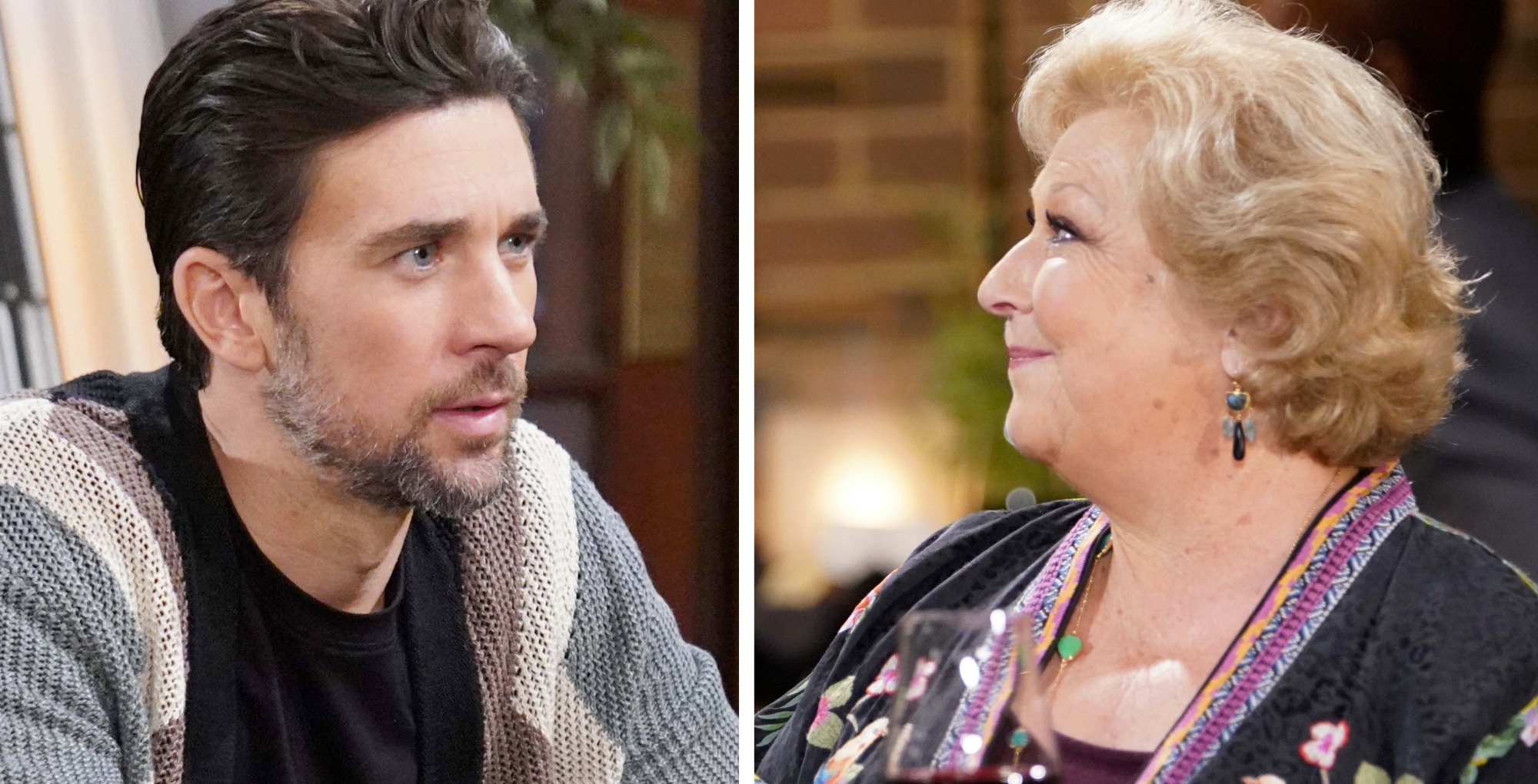 The Young and the Restless characters Cane and Traci.