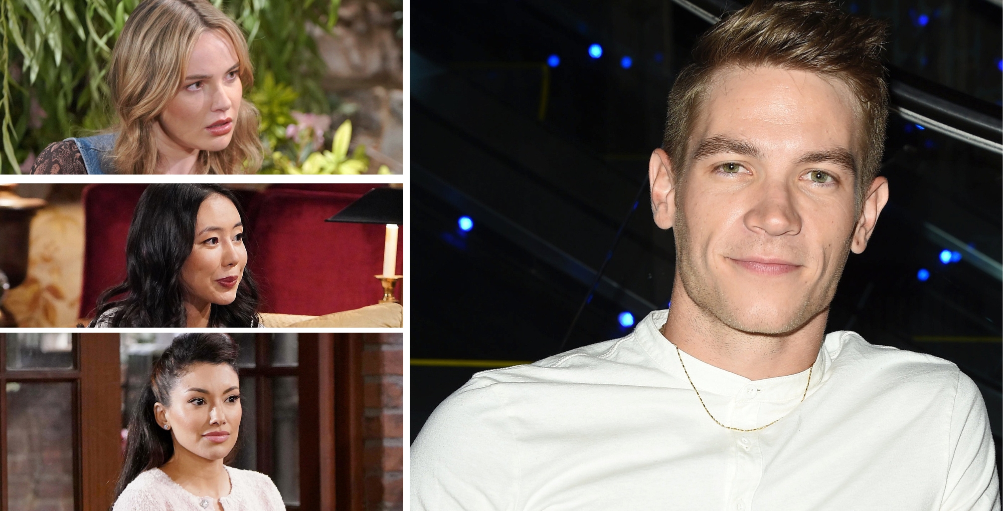 The Young and the Restless characters Tessa, Allie, Audra, and Noah.