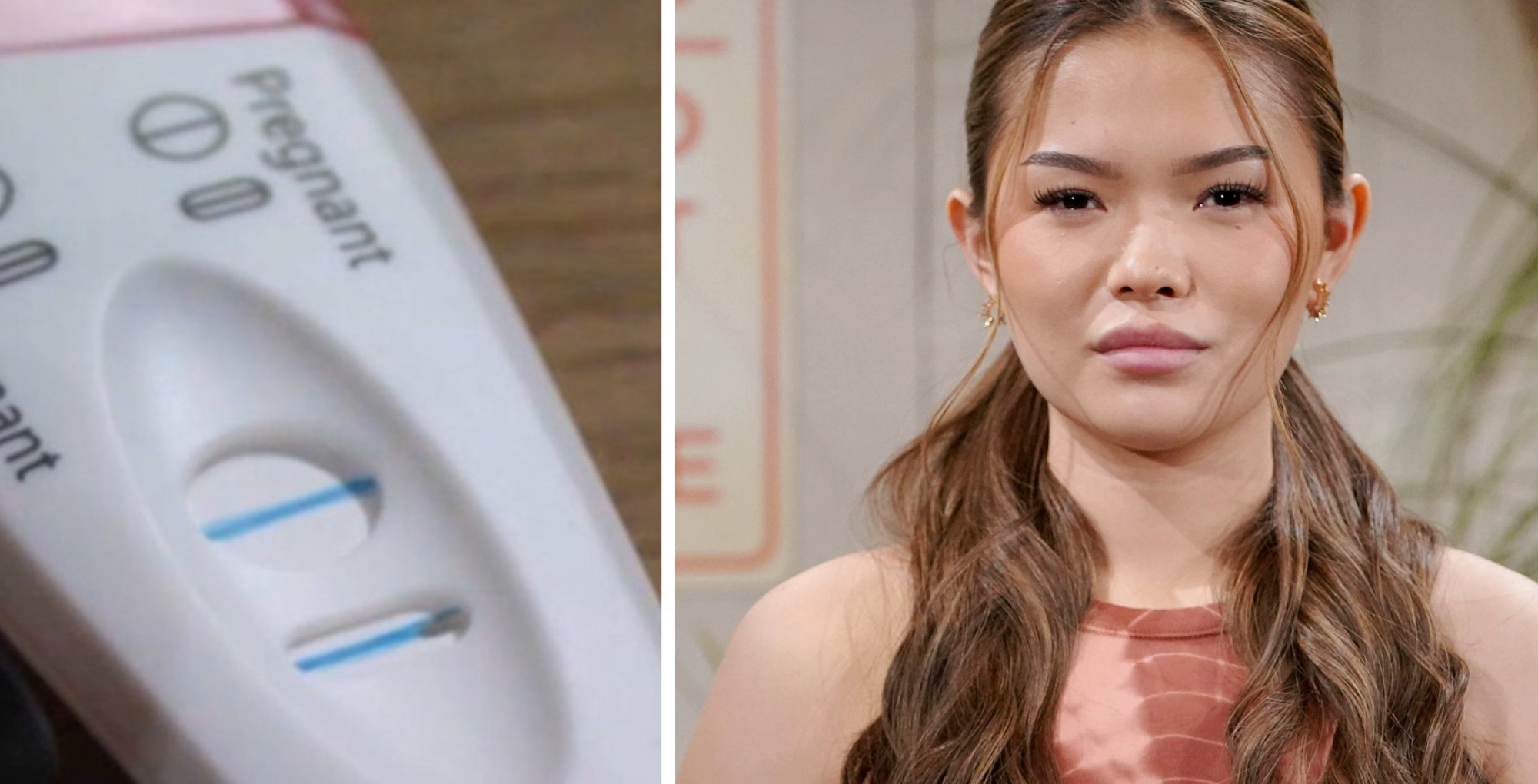 Bold and Beautiful's Luna and pregnancy test