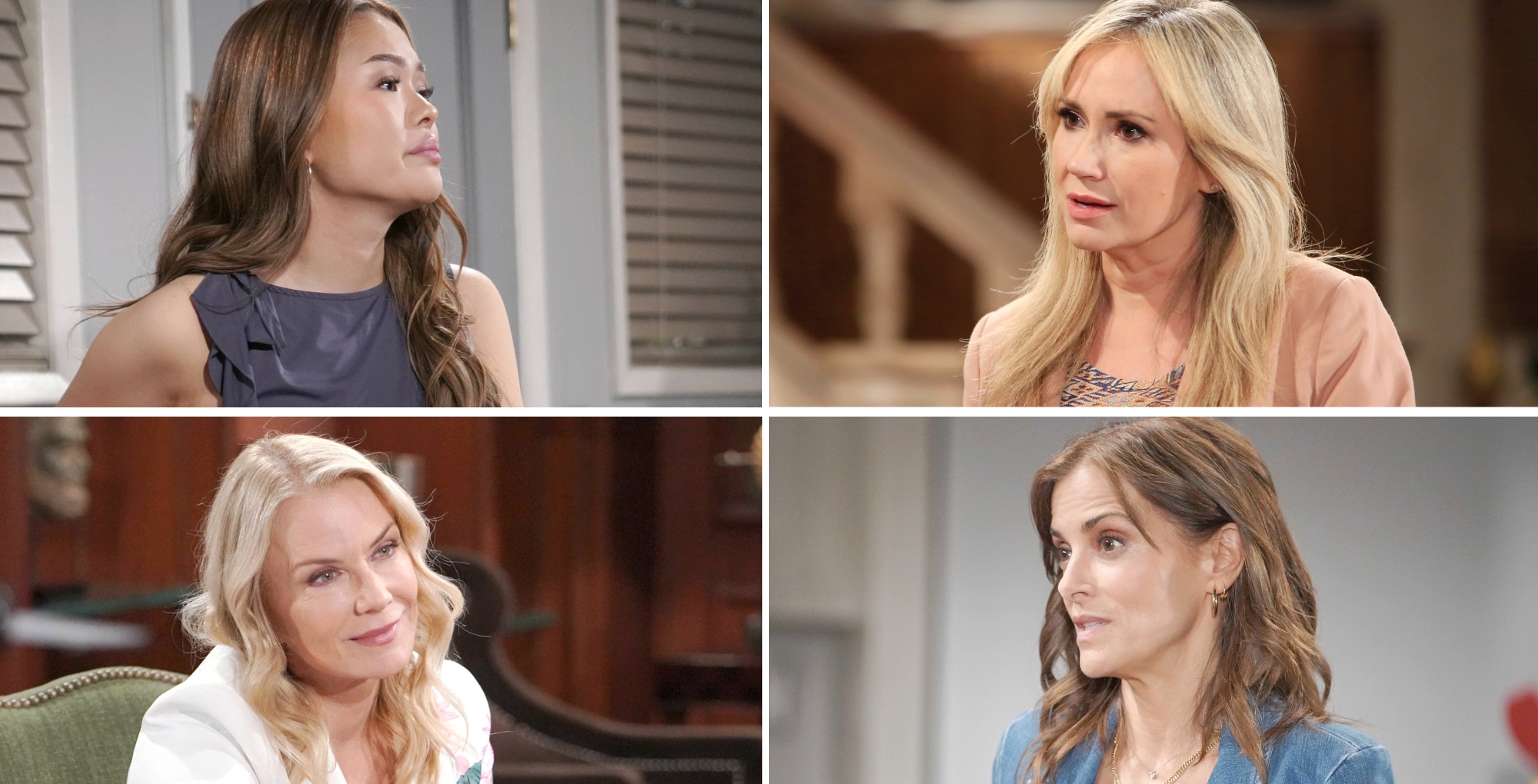 Bold and the Beautiful Must-Watch Moments October 10 Luna, Bridget, Brooke, and Taylor.