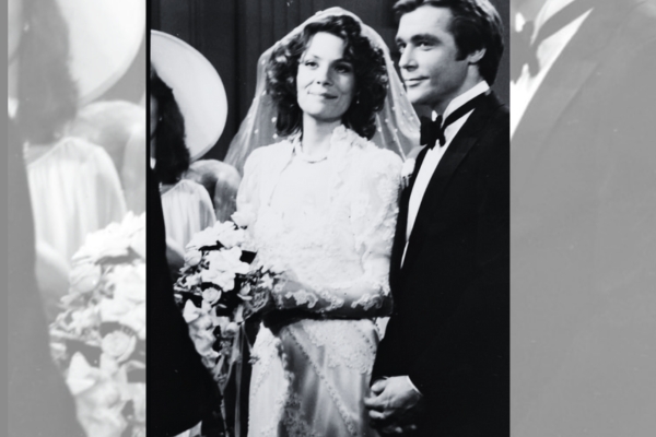 Jane Elliot as Carry Todd on Guiding Light with Jerry verDorn as Ross Marler.