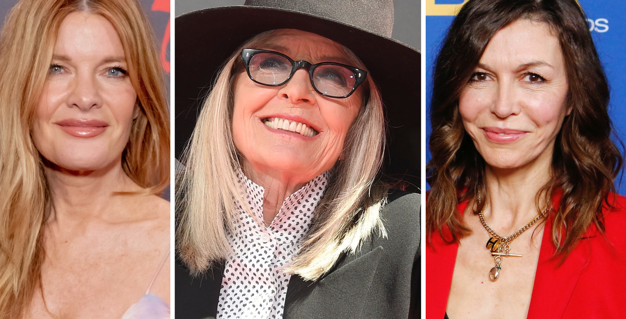 Michelle Stafford, Diane Keaton and Finola Hughes on the red carpet.