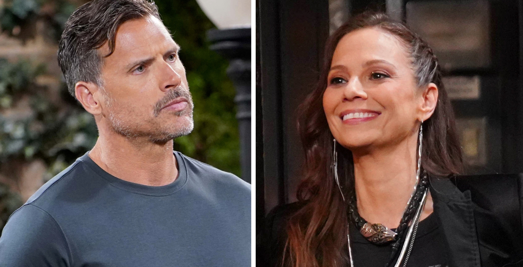 The Young and the Restless characters Nick and Sienna.