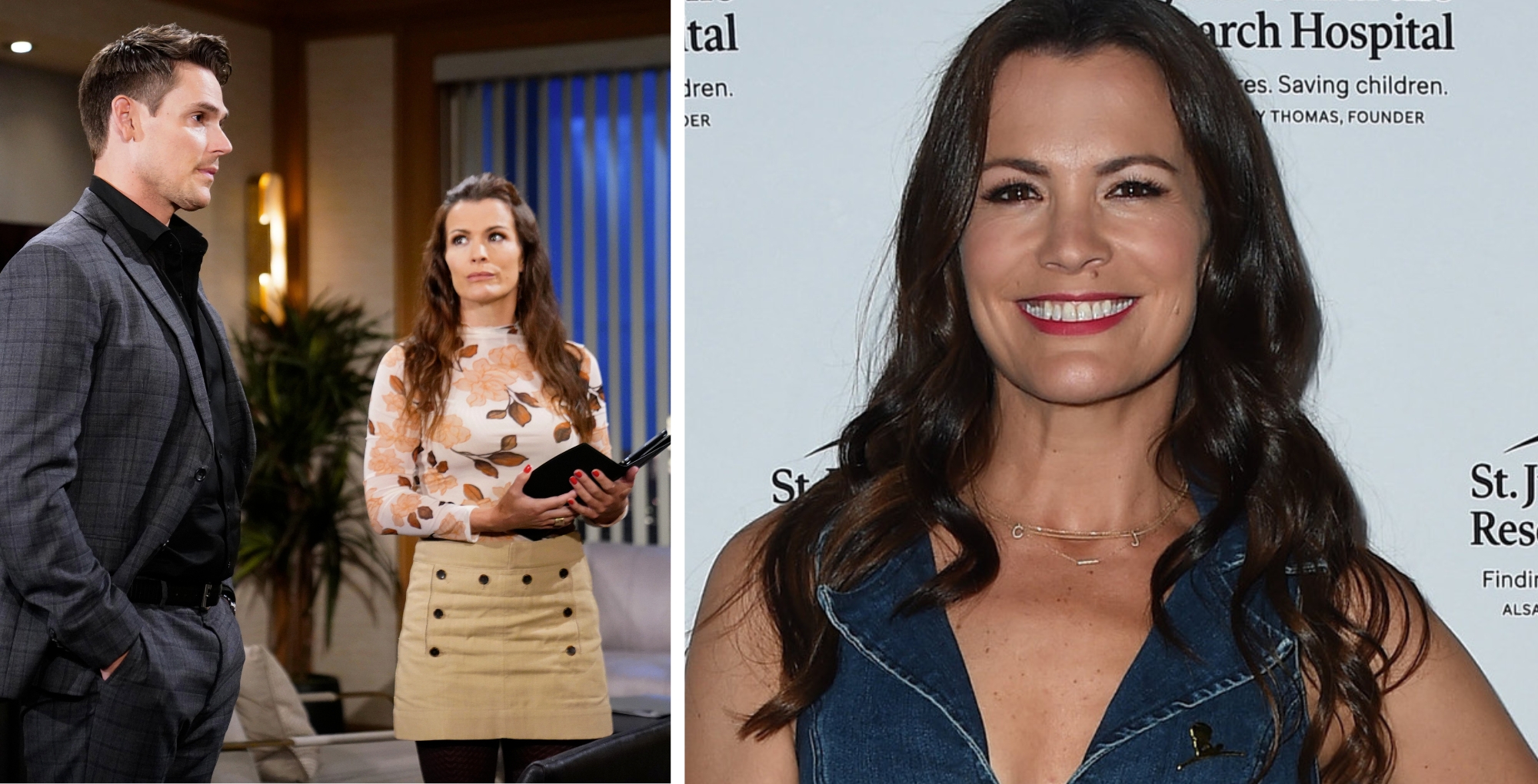 The Young and the Restless couple Adam and Chelsea, and actress Melissa Claire Egan.