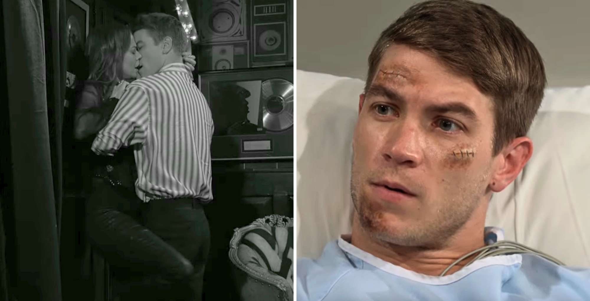 The Rinse Young and the Restless November 6 Noah remembering kissing Sienna.