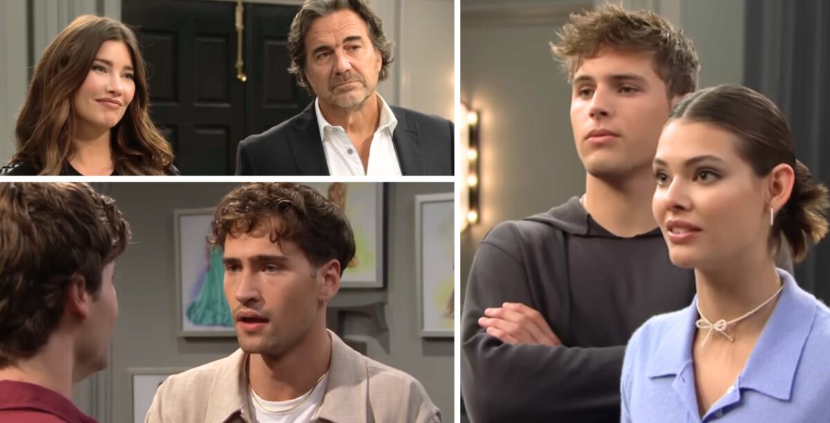 Steffy, Ridge, Remy, Deke, Will, and Electra on The Bold and the Beautiful.