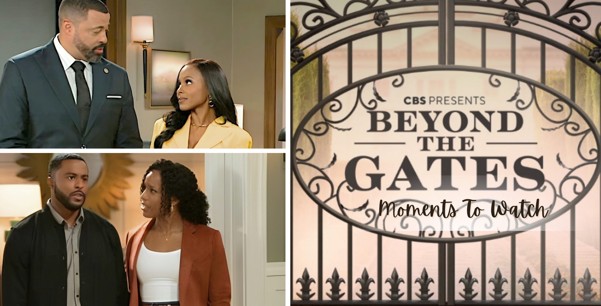 A double date is featured as a moment to watch on Beyond the Gates during the week of November 10-14
