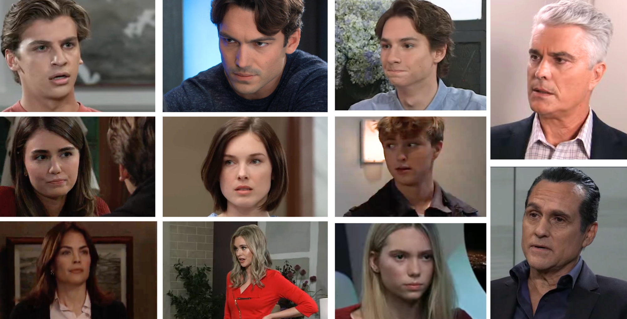 General Hospital Gio, Emma, Britt, Michael, Willow, Jacinda, Rocco, Danny, Charlotte, Ric, Sonny