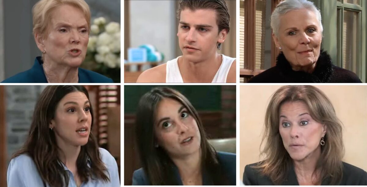 General Hospital Ronnie, Gio, Tracy, Kristina, Molly and Alexis.