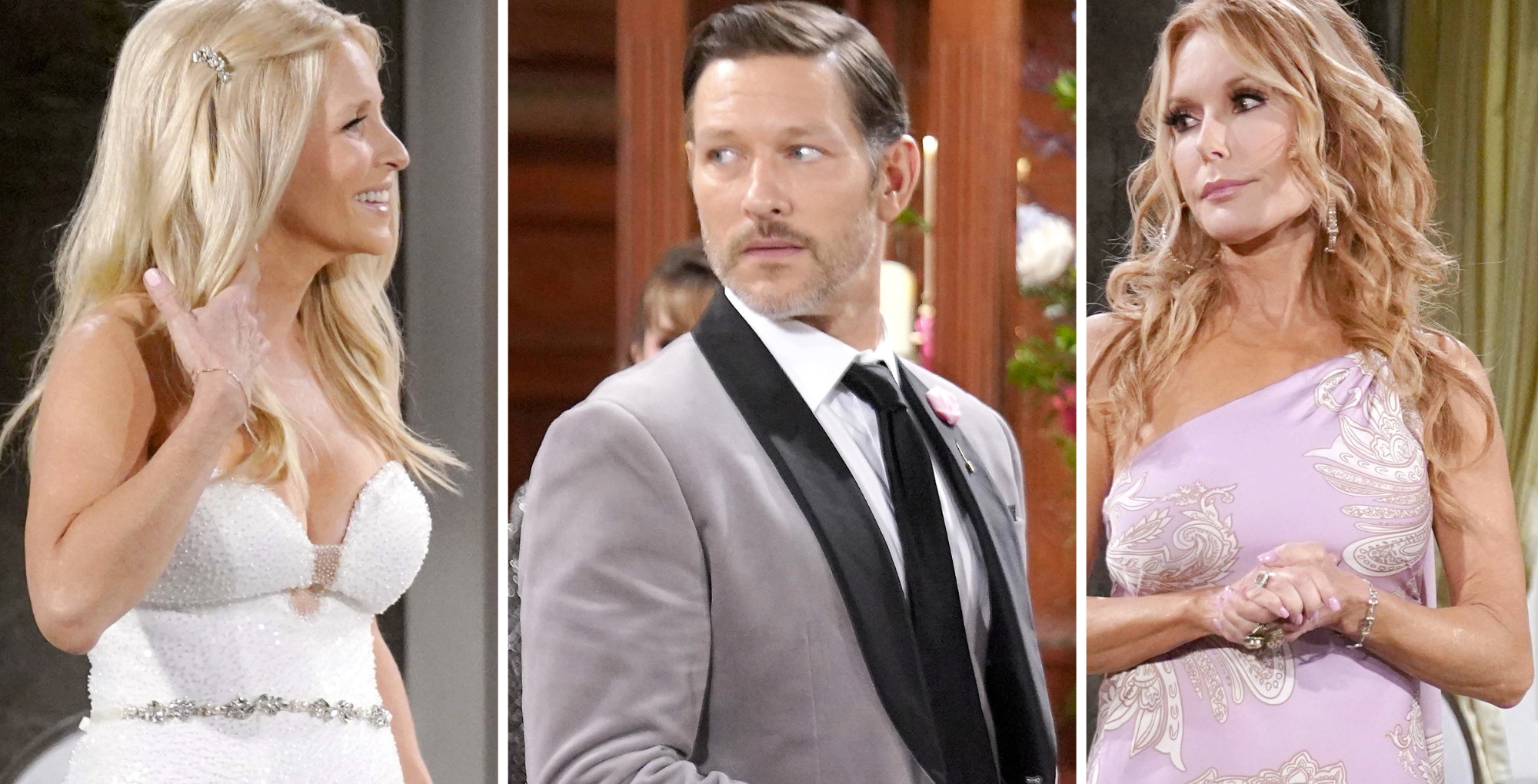 The Young and the Restless characters Christine, Daniel, and Lauren.