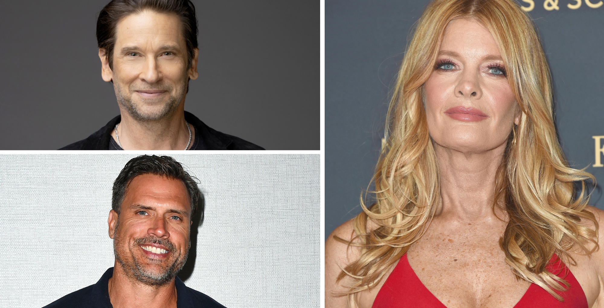 The Young and the Restless actors Roger Howarth, Joshua Morrow, and Michelle Stafford.