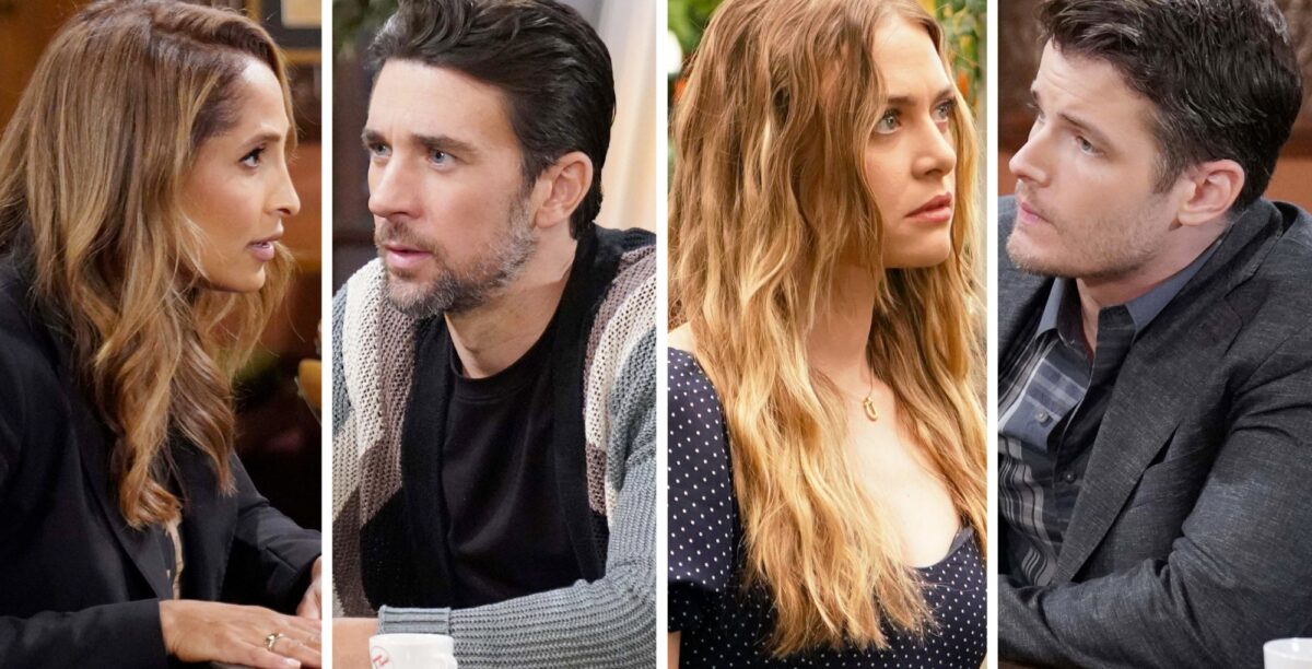 Young and the Restless Spoilers November 7 Lily, Cane, Claire, and Kyle.