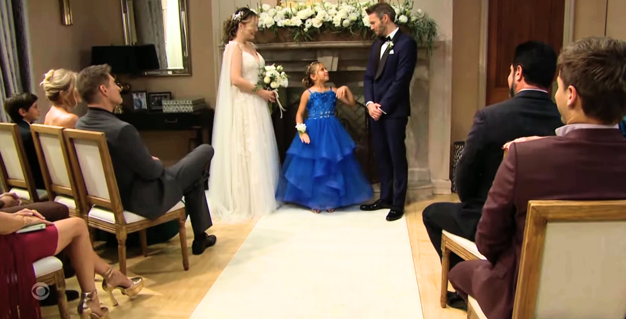 The Bold and the Beautiful cast at Hope and Liam's wedding