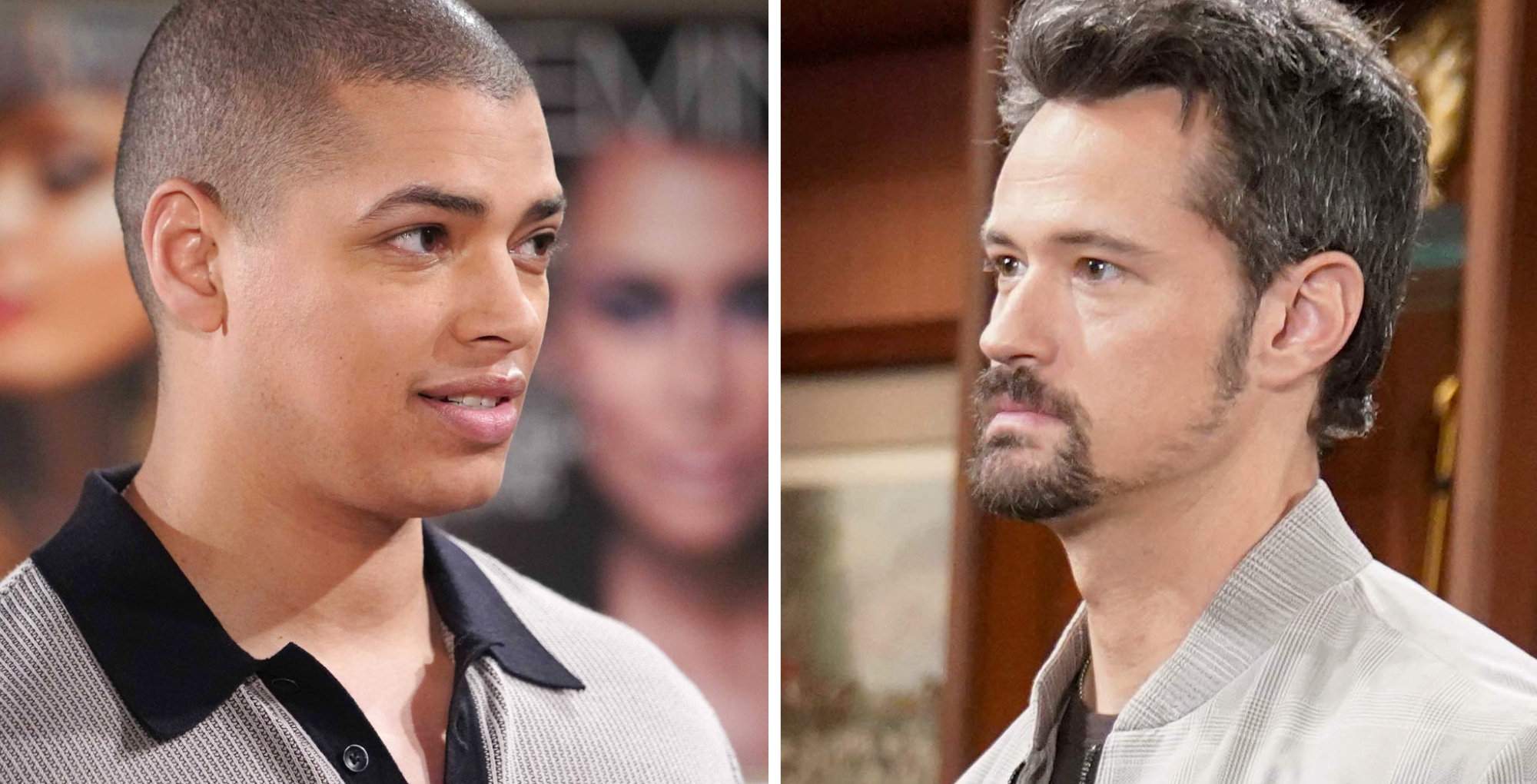 Bold and the Beautiful's Zende and Thomas Forrester.