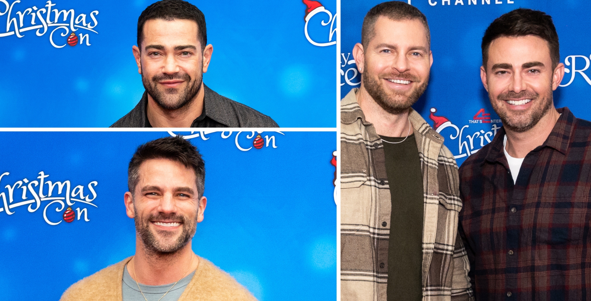 Actors Jesse Metcalfe, Brant Daugherty, Jaymes Vaughan and Jonathan Bennett at Christmas Con