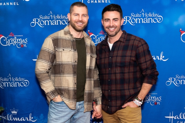 Actors Jaymes Vaughan and All My Children alum Jonathan Bennett attend That's 4 Entertainment's Christmas Con