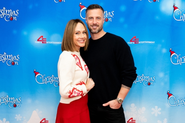 Actress Nikki DeLoach and actor Brendan Penny attend That's 4 Entertainment's Christmas Con