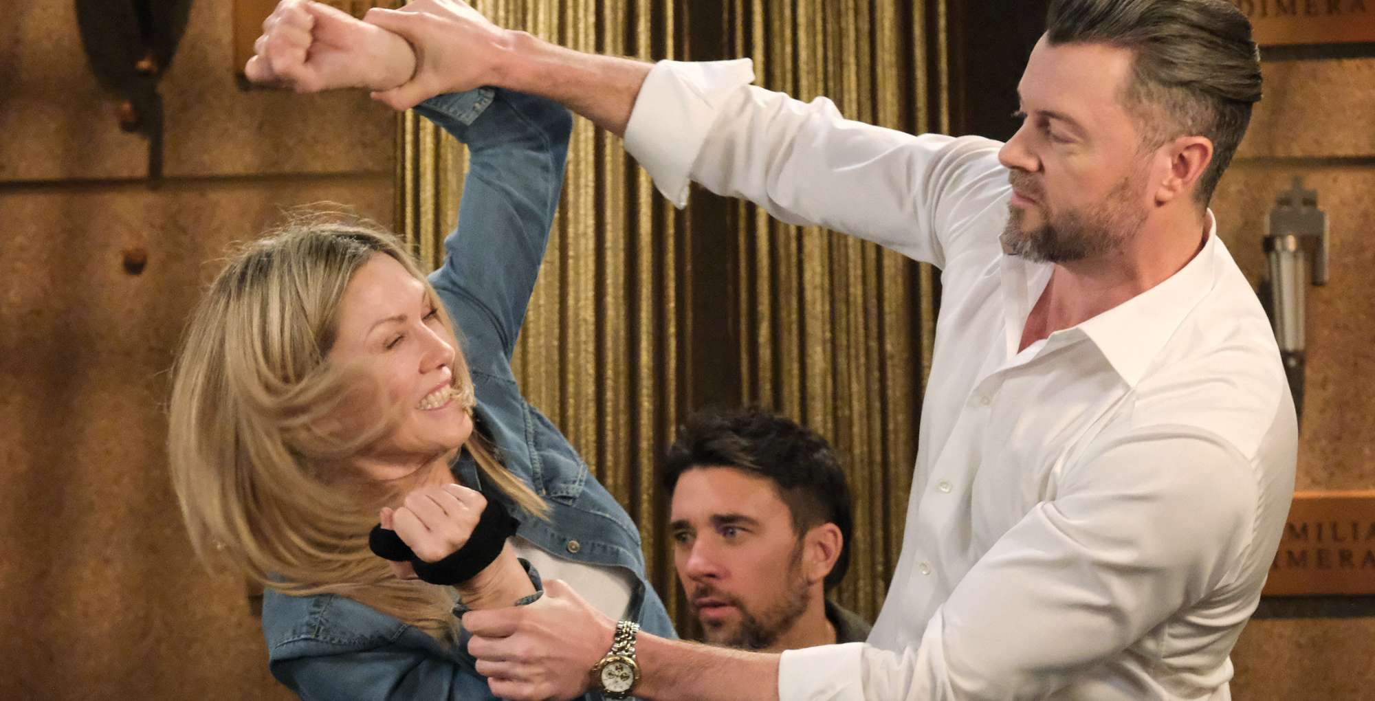 Days of our Lives spoilers video December 15-19 Kristen and EJ tussle.