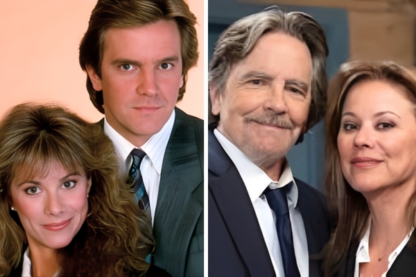 Nancy Lee Grahn and Lane Davies as Julia and Mason on Santa Barbara and on General Hospital as Alexis and Fergus