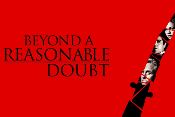 Beyond a Reasonable Doubt movie poster starring Michael Douglas, Jesse Metcalfe and Amber Tamblyn