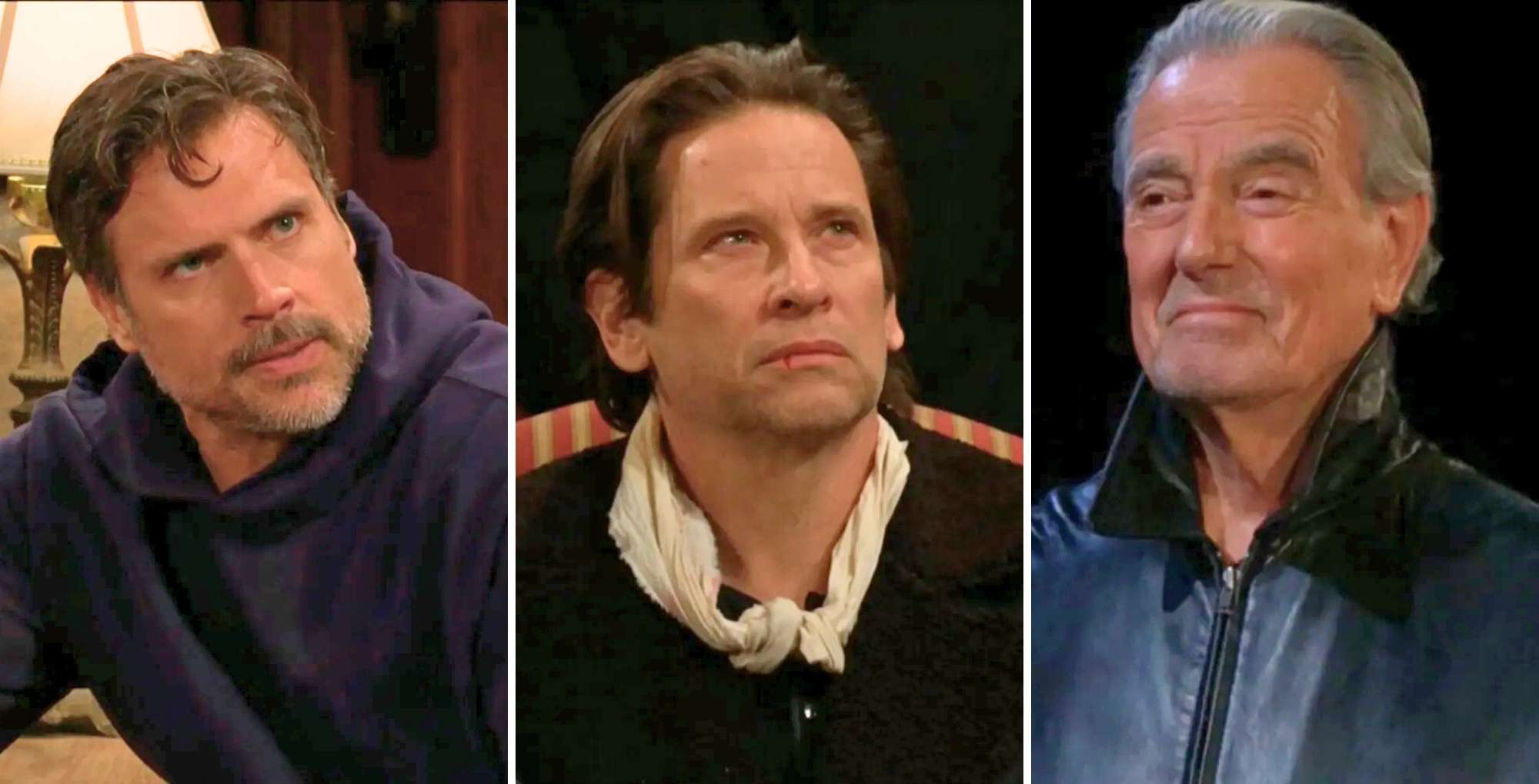Young and the Restless January 20 Nick, Matt Clark, and Victor.
