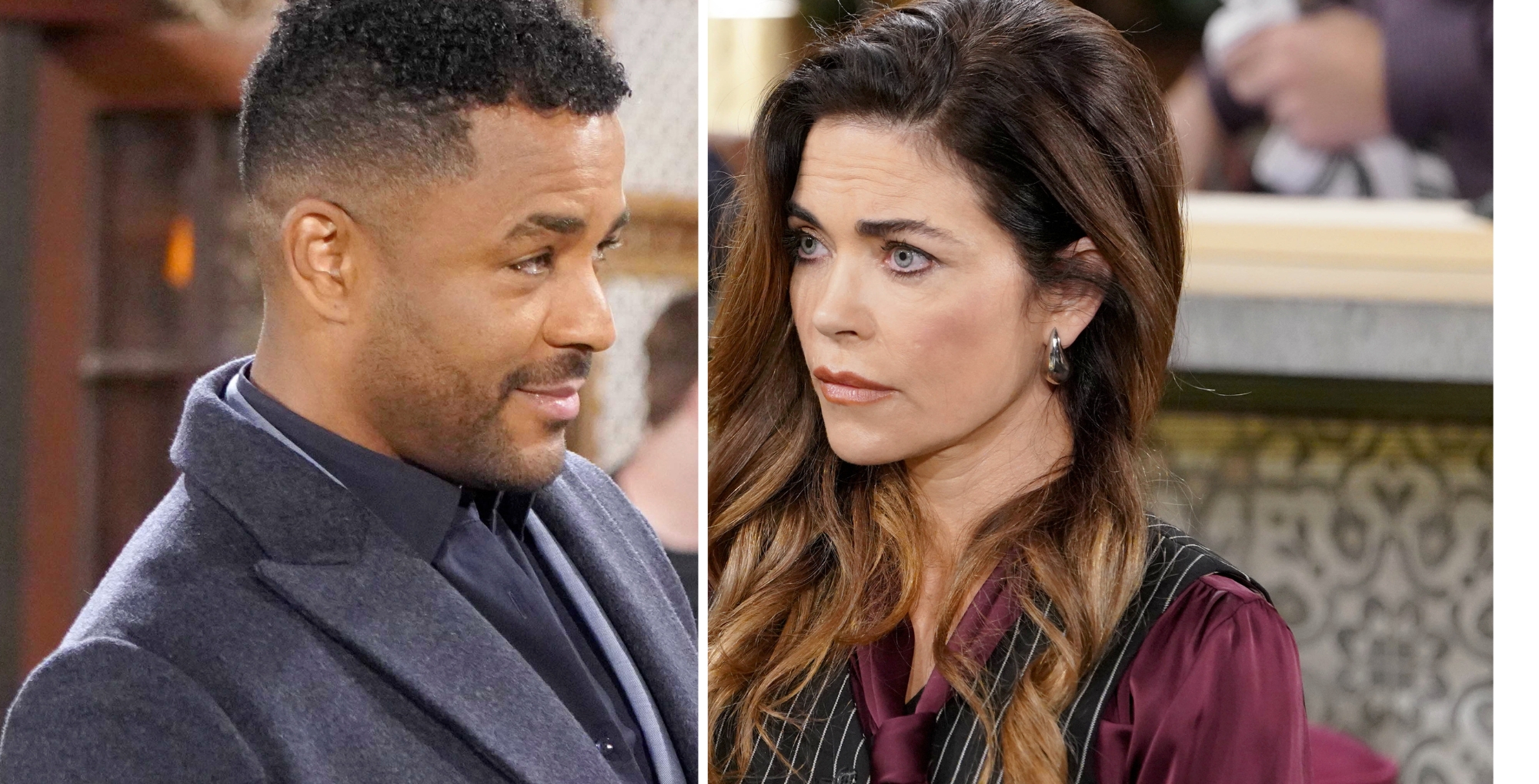 The Young and the Restless' Nate and Victoria.