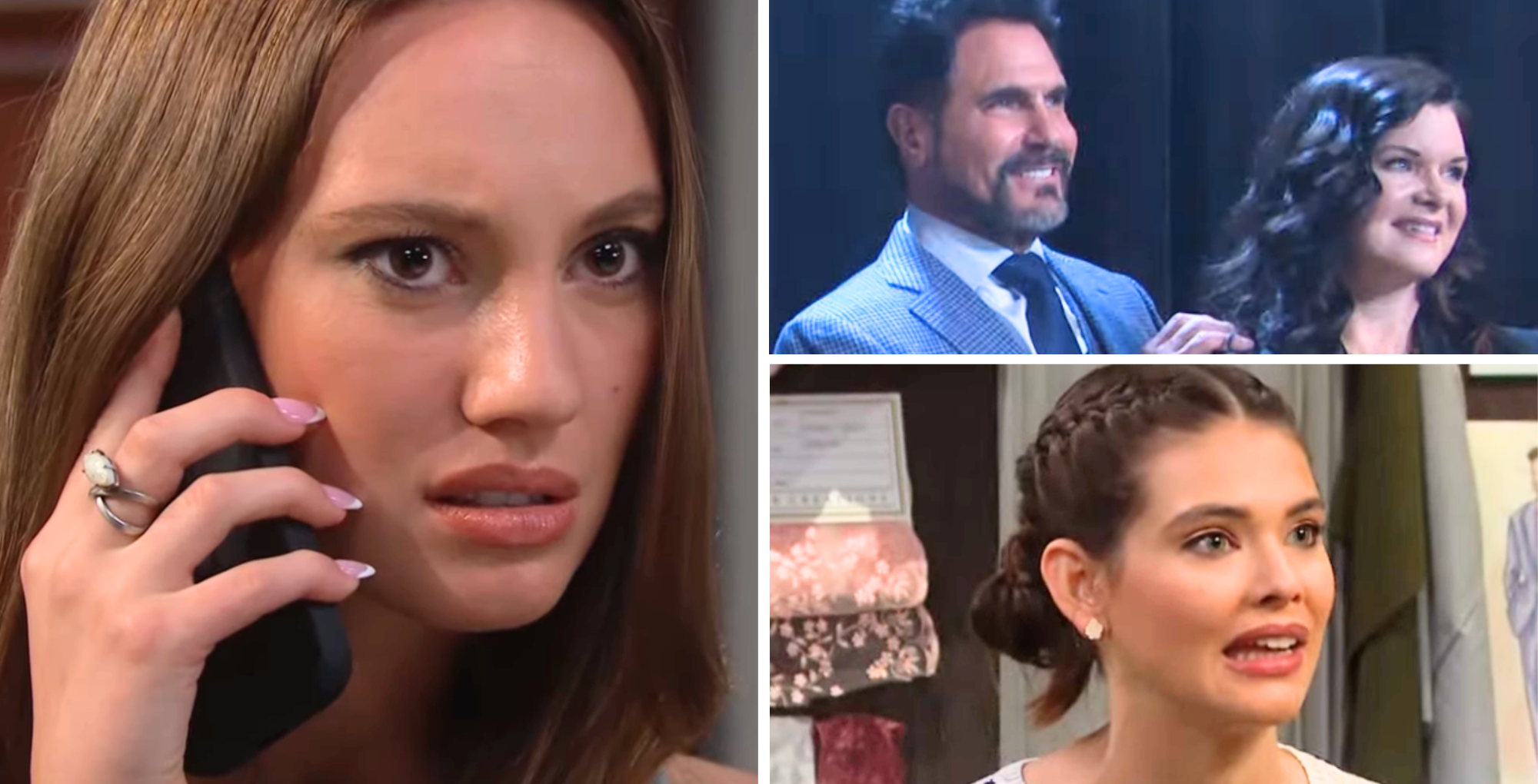 The Bold and the Beautiful's Dylan, Electra, Bill, and Katie.