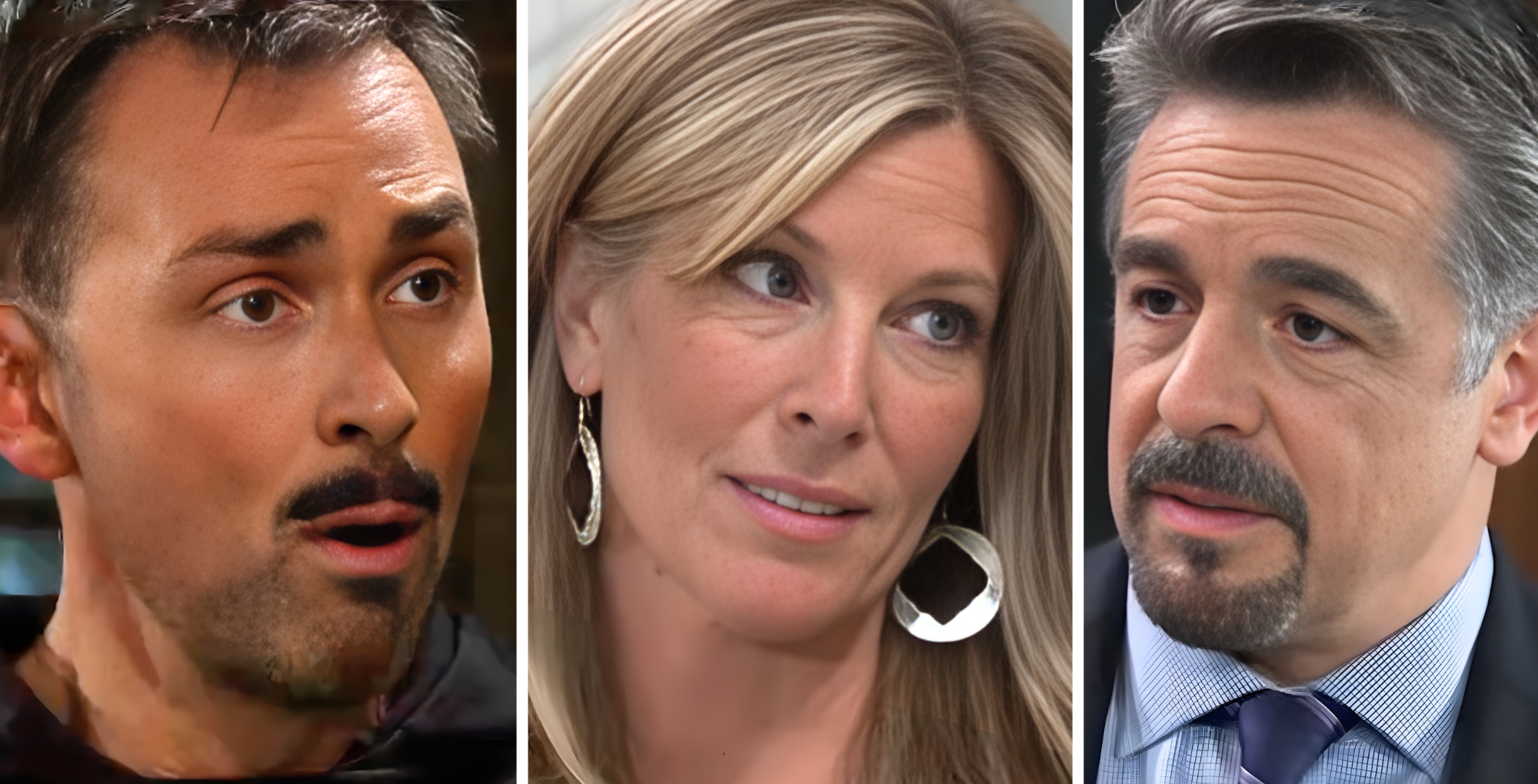 General Hospital's Valentin, Carly, and Jack.